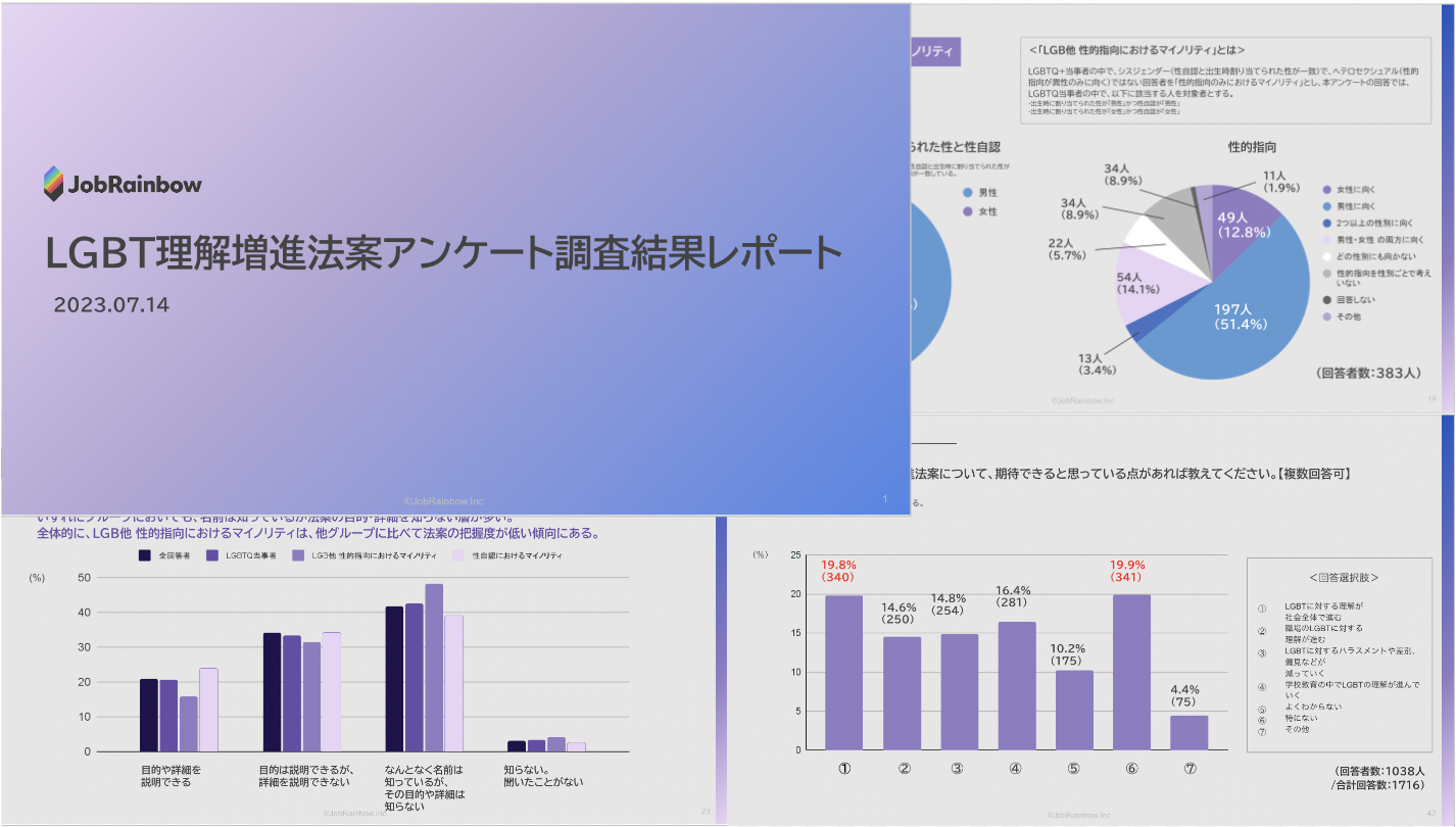 LGBT理解増進法案アンケート調査結果レポート